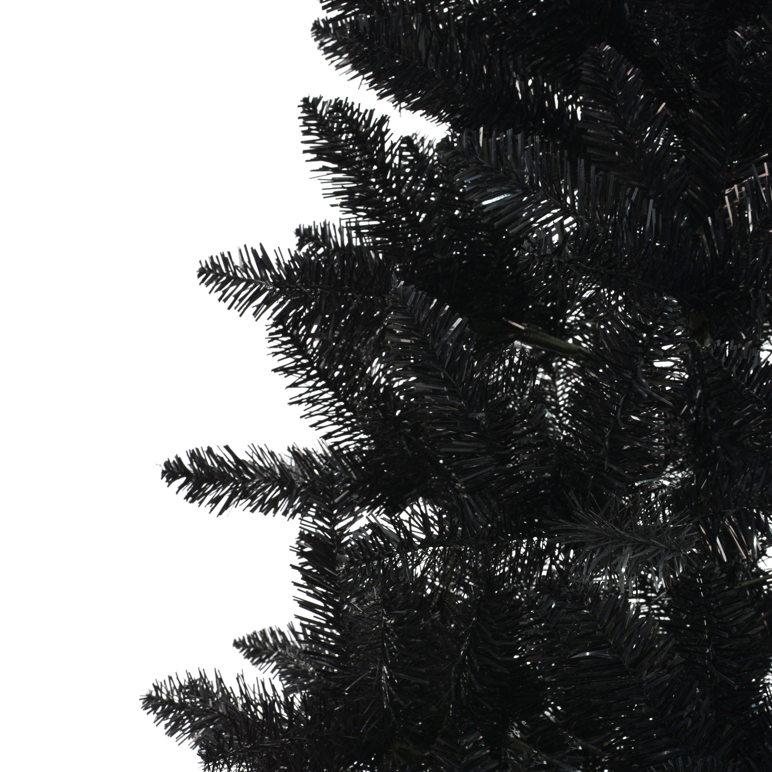 7' Black Carson Pine Christmas Tree